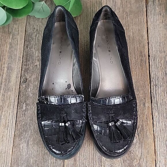 Bandolino patent crocodile loafers Size 8 - Picture 2 of 12
